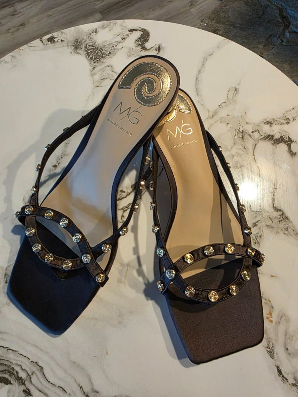 Antonio Melani MG-Ridley Round-Heeled Sandals Size 8.5 M